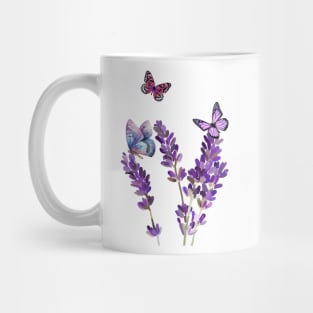 Lavender Butterflies Mug